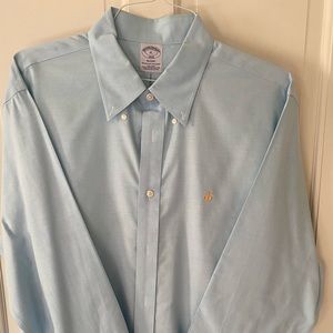 XL Brooks Brother Oxford Shirt Light Blue